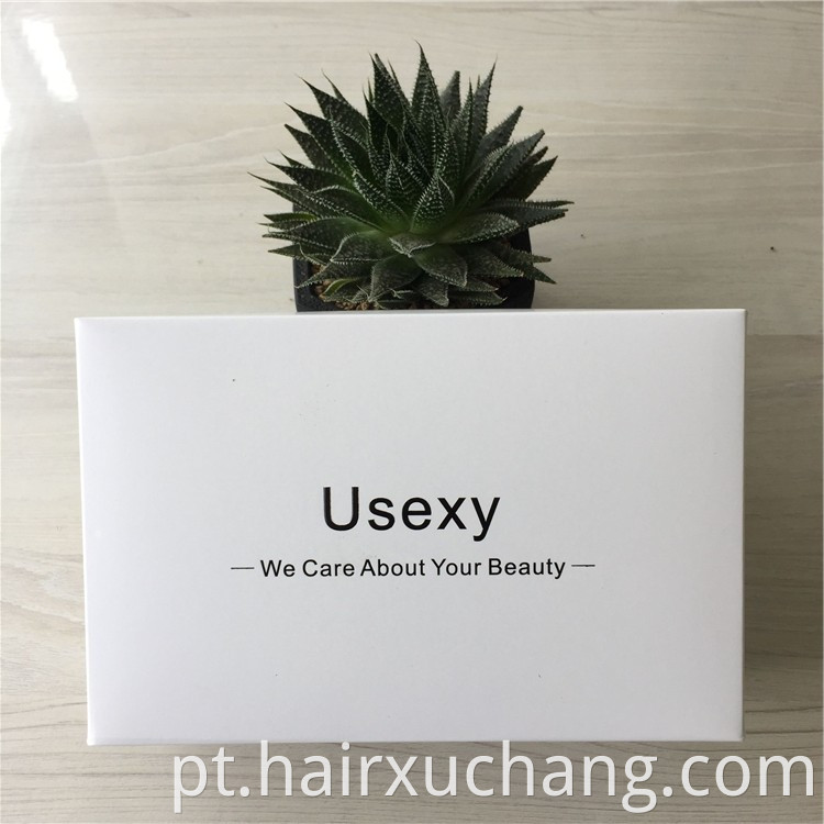 Personalização de luxo por atacado para extensão de cabelo humano Etiqueta de caixa de saco de logotipo personalizada etiqueta